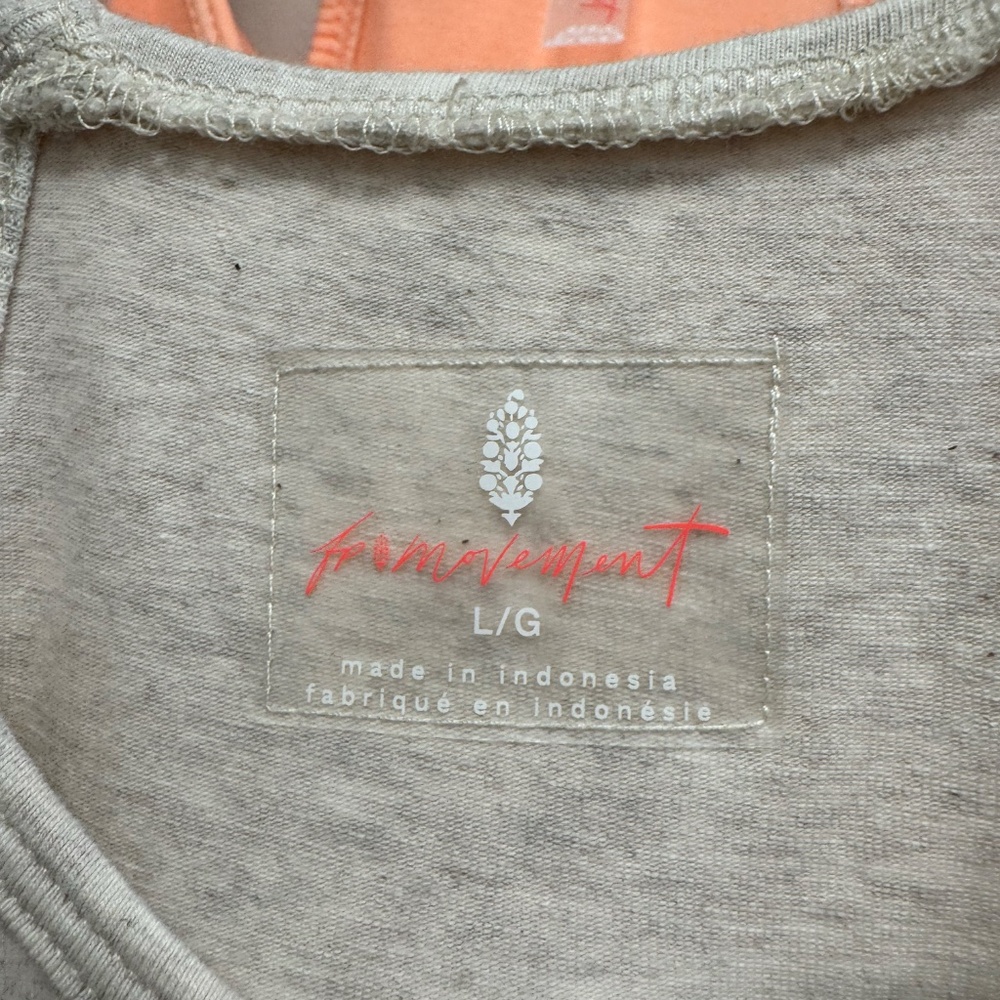 NWT Free People Hot Shot Onesie - Large - Oatmeal Heather - Picture 2 of 4